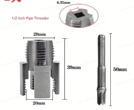 đ„Pipe Tapping and Threading Tool | Dual-Specification Compatible