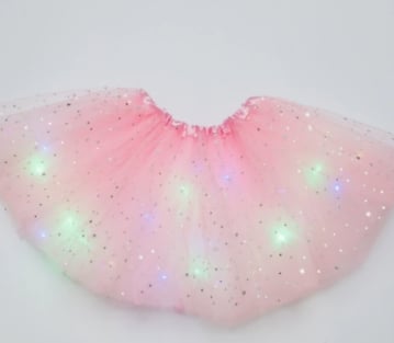 ๐ Final Clearance! Princess Glow LED Skirt โ Soft Safe Stretchy