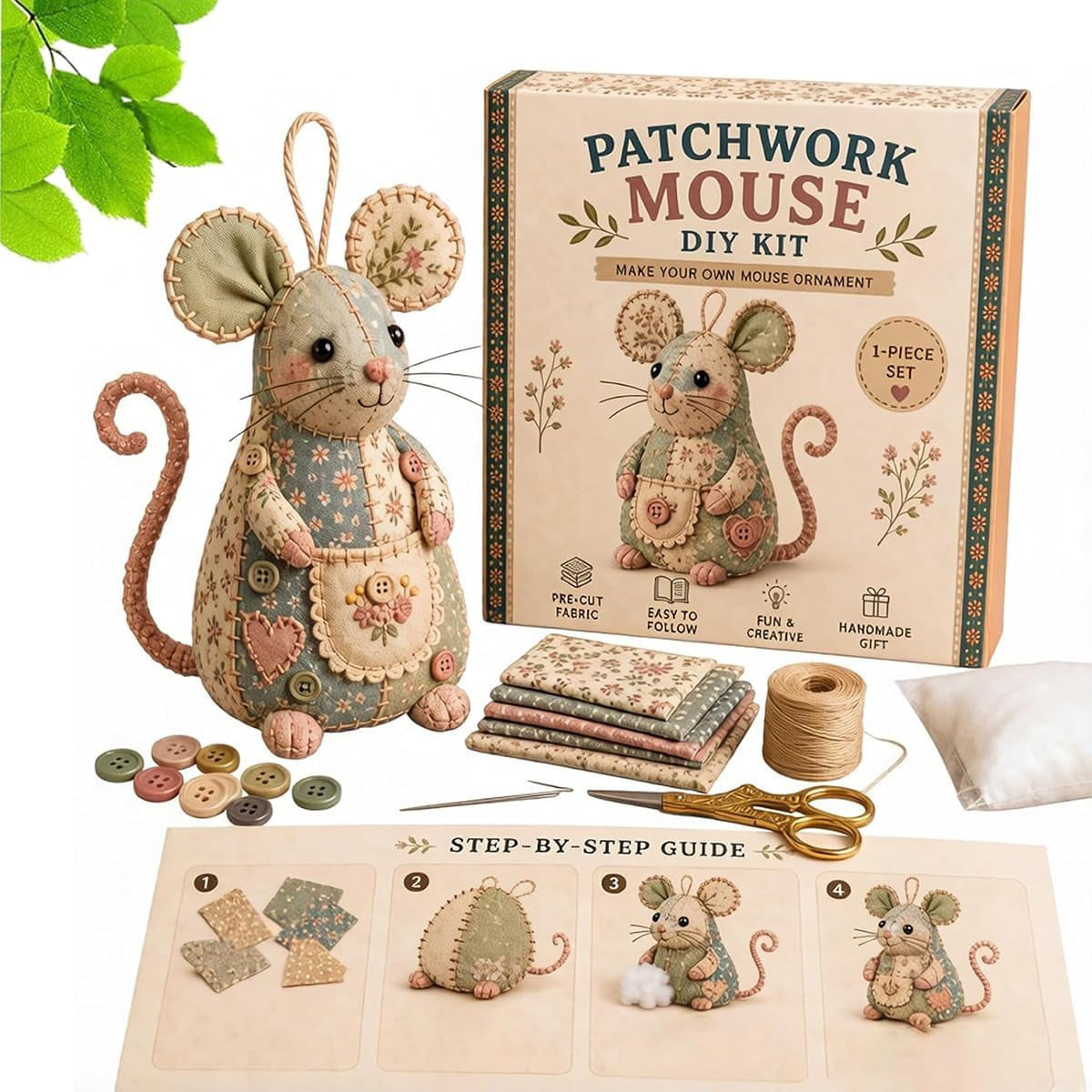 ๐ฅ2026 Hot Sale - ๐ญ๐งต Patchwork Mouse DIY Kit
