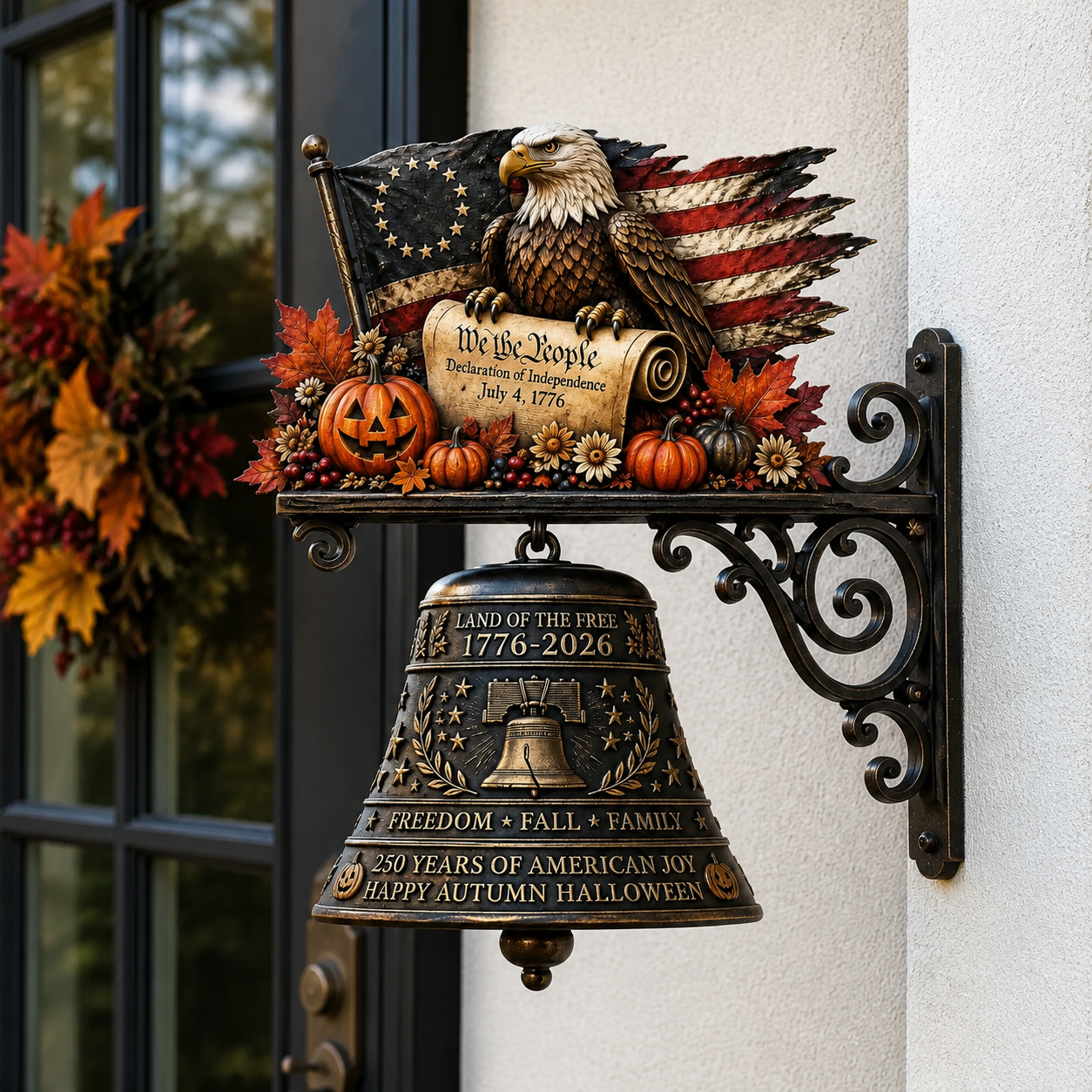 250th Anniversary Halloween Metal Wall Doorbell