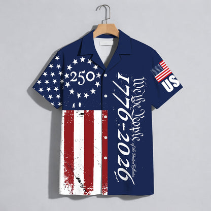 We the People 1776-2026 Stars and Stripes - USA 250th Anniversary Hawaiian Shirt