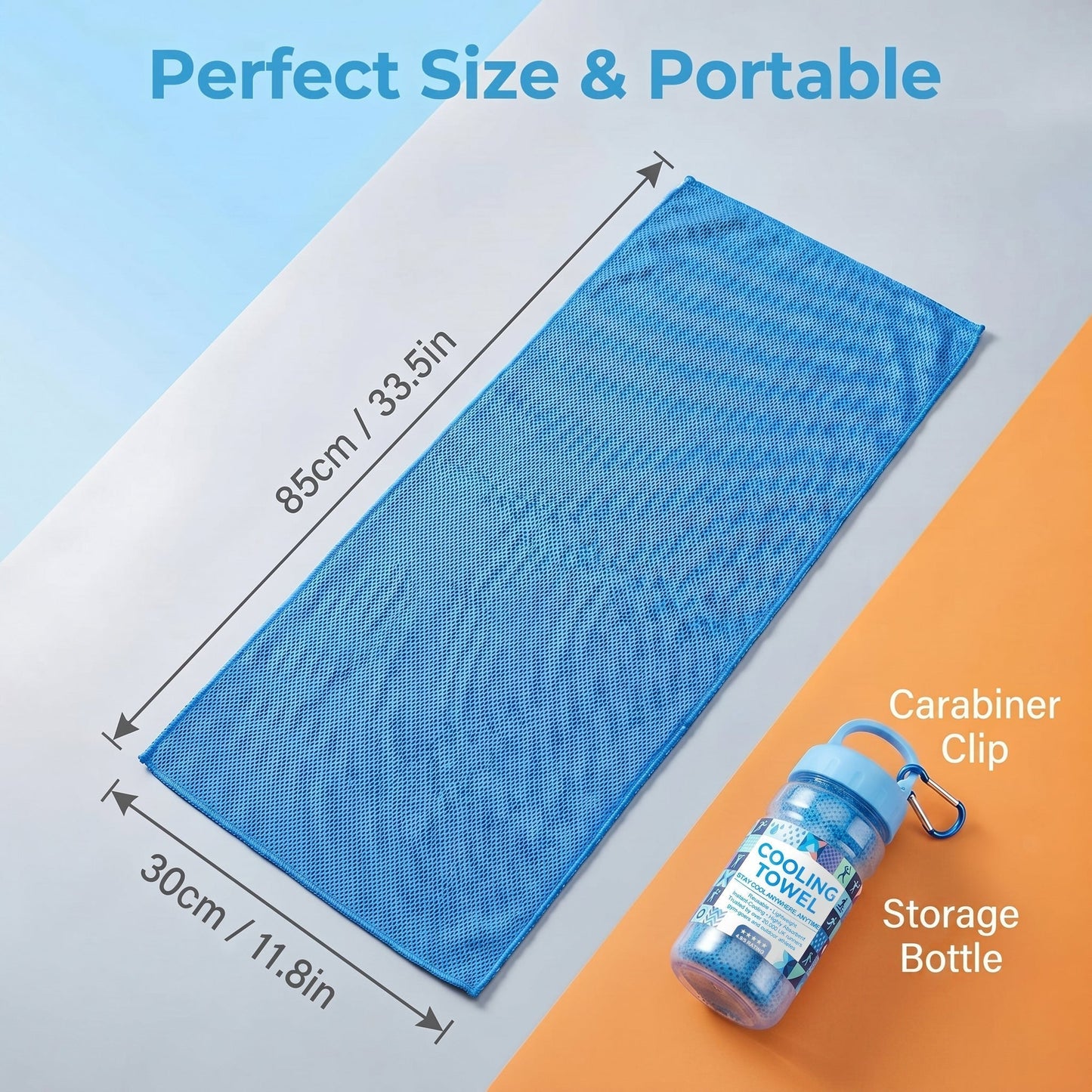 ⏰Last Day Buy 1 Get 1 Free❄💦Cold Sweat Towel You Can Use Anywhere, Anytime! Reusable Soft Absorbent Cooling Portable– UK Ready! 🇬🇧
