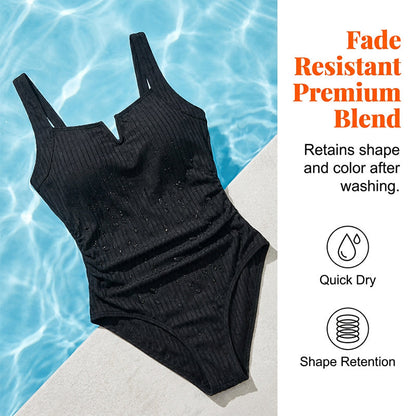 👙Plus Size Tummy Control One Piece Swimsuit🖤💥