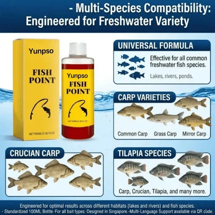 🐟Concentrated Fish Attractant Liquid – Fast-Acting Red Worm Bait Additive for Freshwater Fishing, Enhances Scent & Improves Bite Response (100ml)