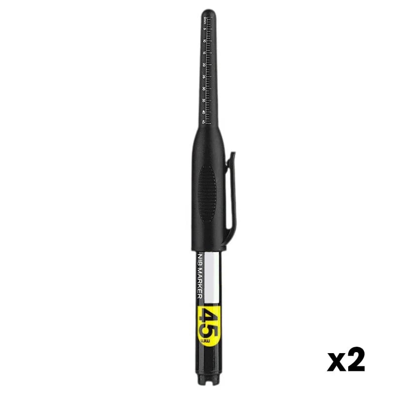 🖊 Pack of 4 Deep Hole Marker Pens with 45mm Extra Long Nib