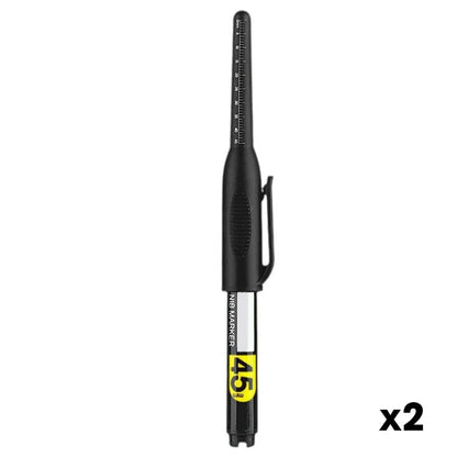 🖊 Pack of 4 Deep Hole Marker Pens with 45mm Extra Long Nib
