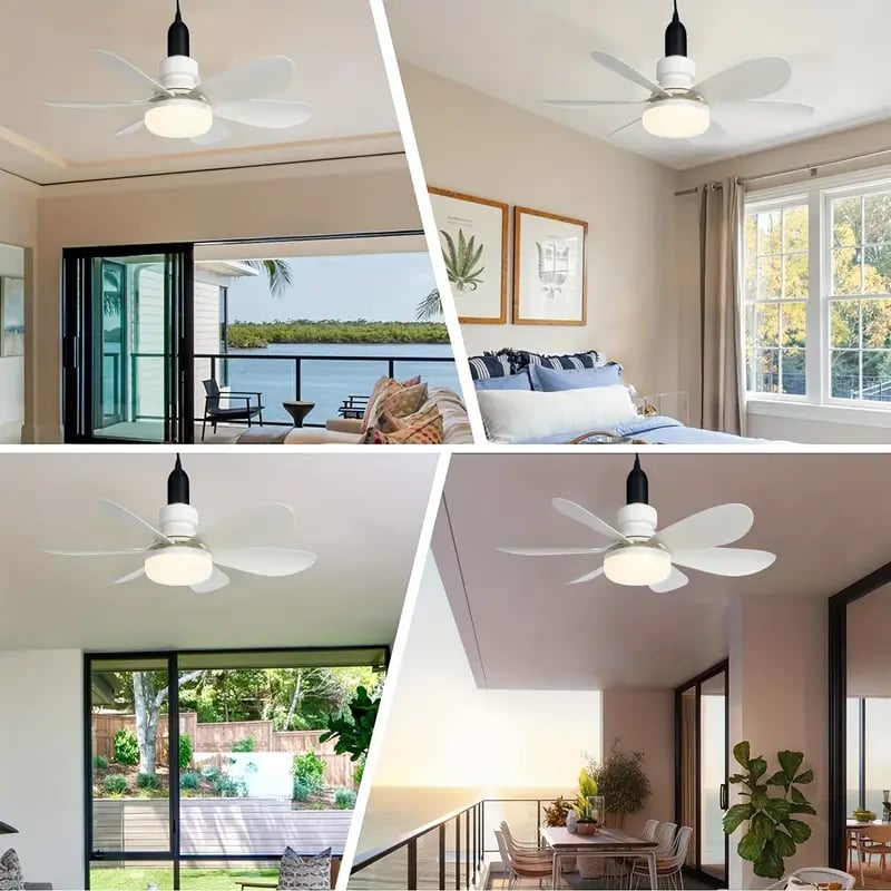 ⏳SUMMER SALE 60% OFF🔥40W LED Ceiling Fan Light – 20.5” Ultra-Quiet with Remote 🎯 | E27 + FREE B22 Adapter 🔌 | For Bedroom 😴, Kitchen 👩‍🍳 & Garage 🛠️ – UK Ready! 🇬🇧
