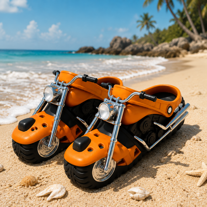 🏍️ Ride-On Motorcycle Slippers🔥