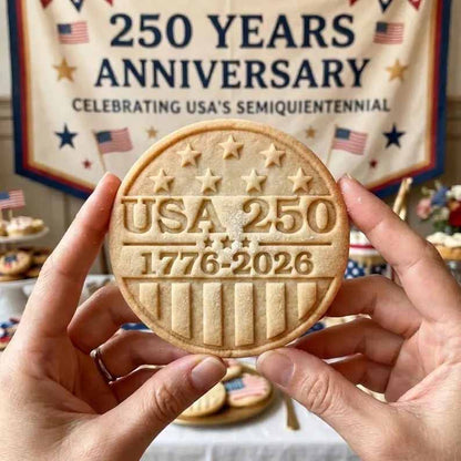🎁Last Day 60% OFF - 1776–2026 USA 250th Anniversary Cookie Stamp