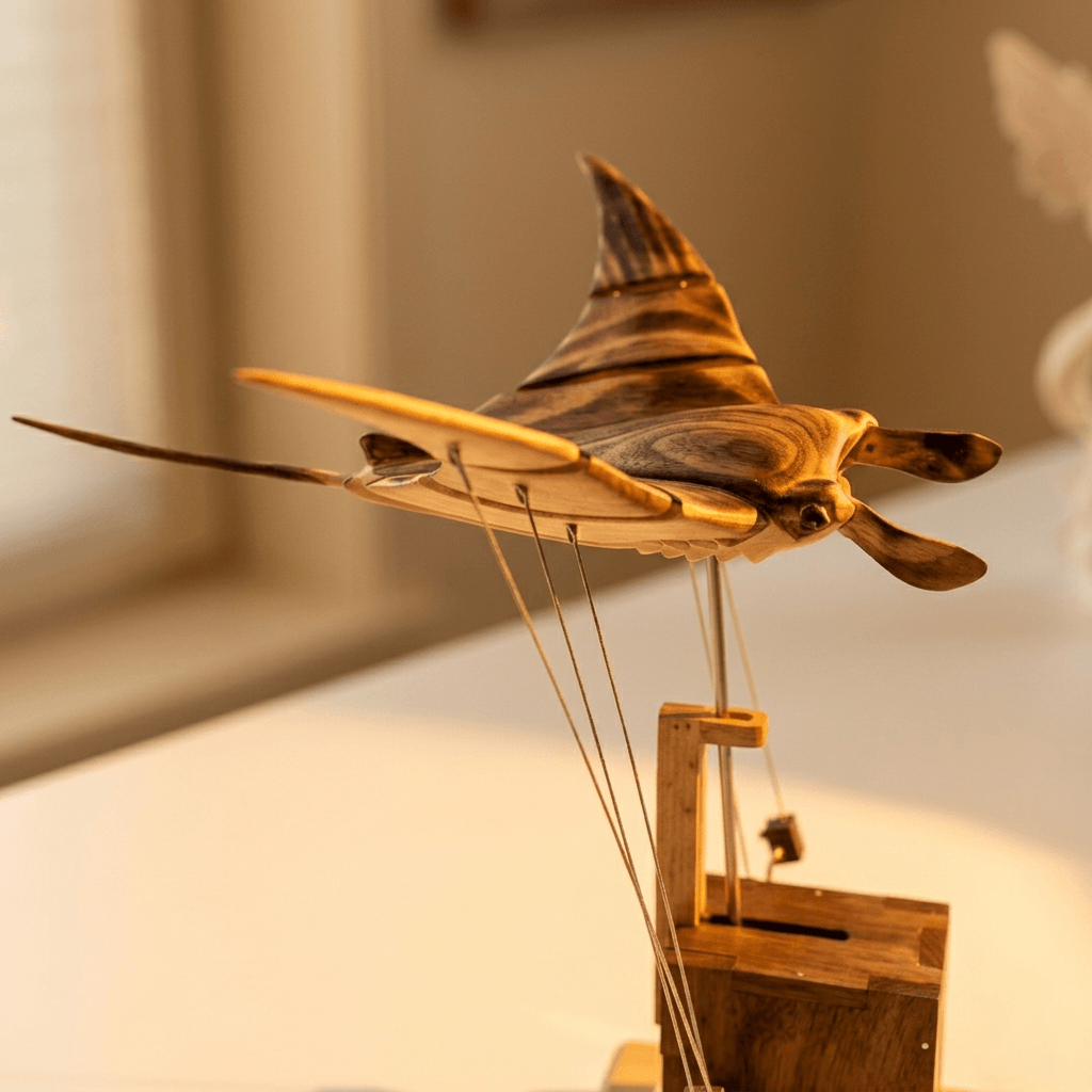Inexcepted Wooden Manta Ray — The Gift Dad Won’t Forget 🐦‍⬛