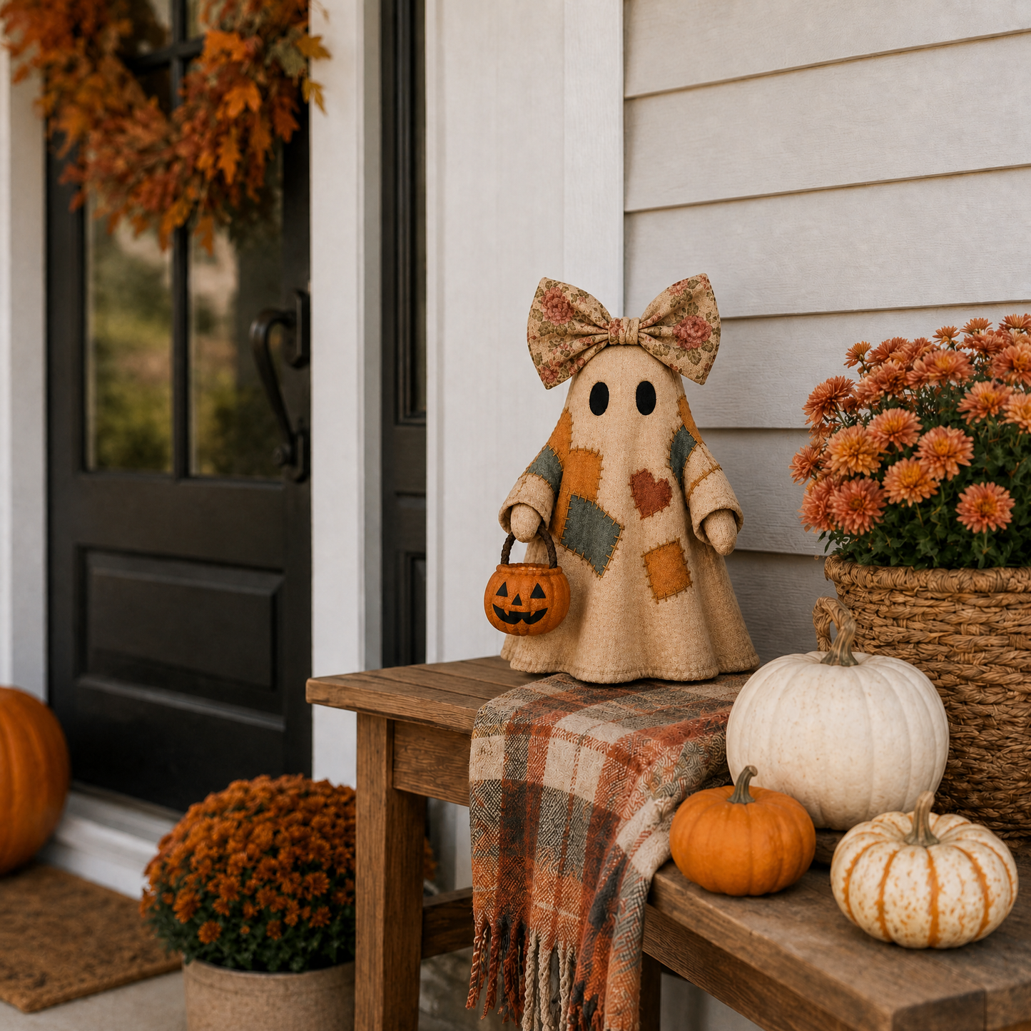 🎃👻 Cozy Spooky Vibes! LED Pumpkin Ghost Decor 🔥50% OFF