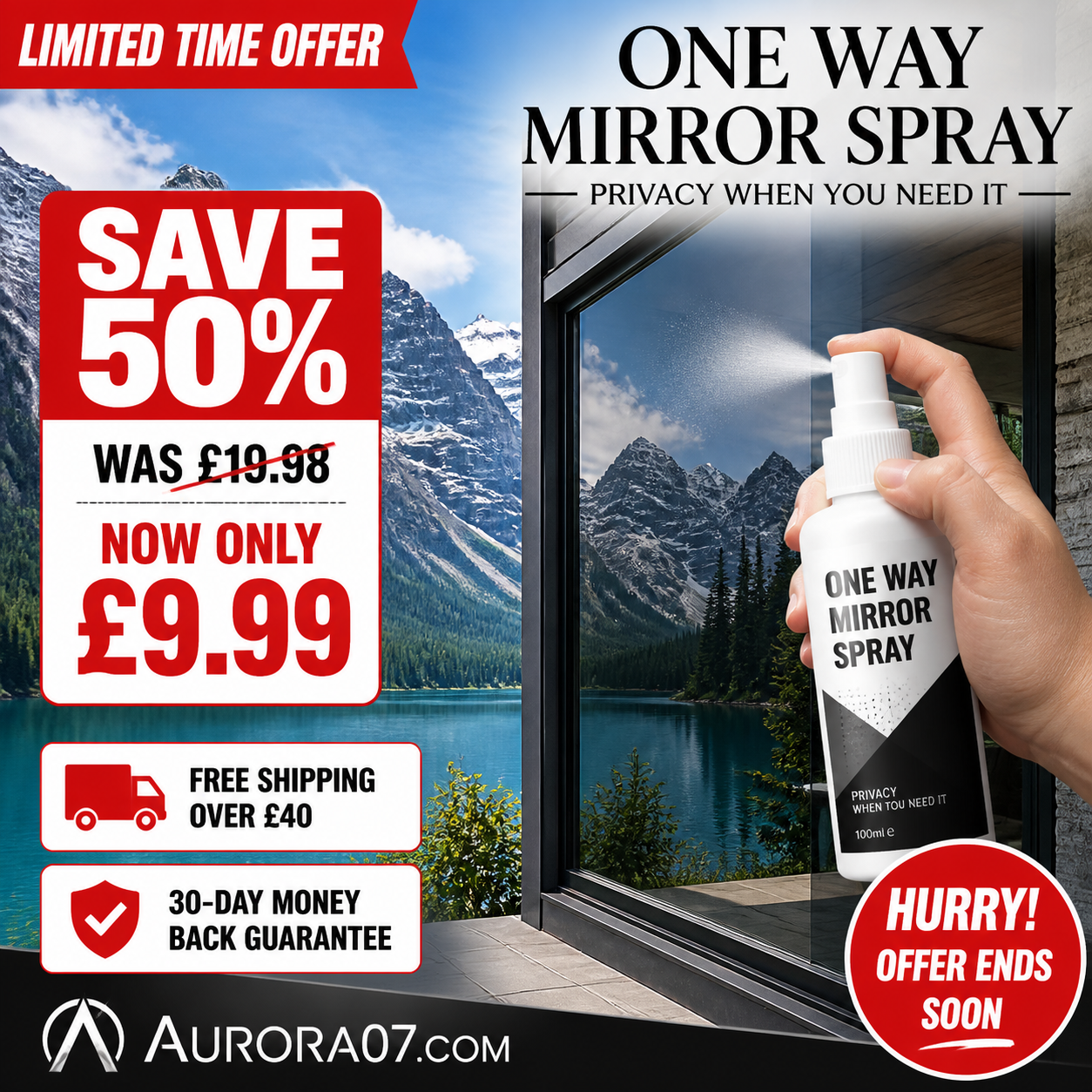 🏆LAST DAY SALE 49% OFF🔥Reflective Window Spray for Home & Car