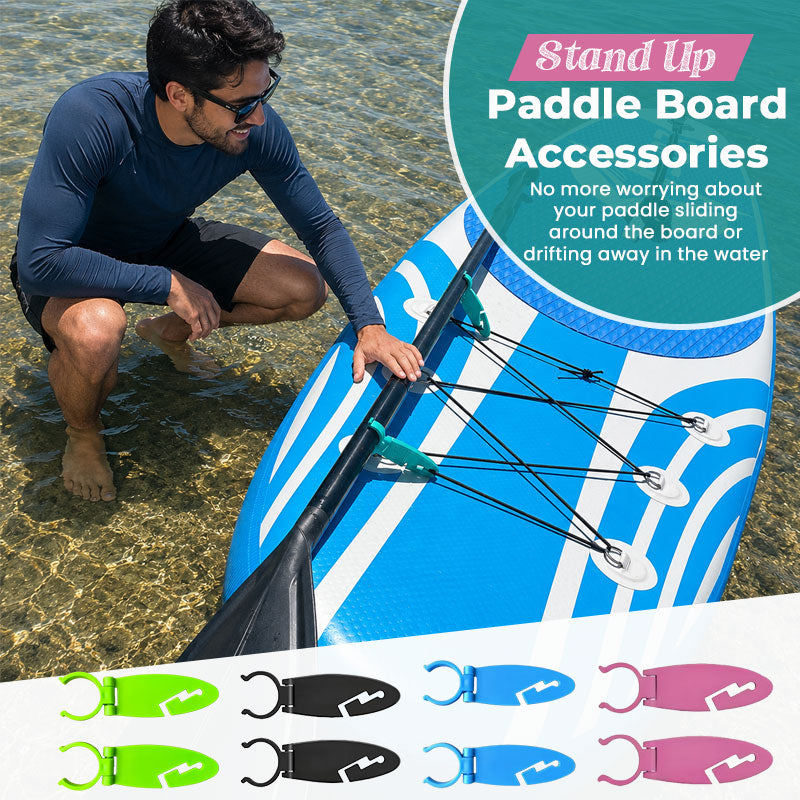 🧘‍♀️ Hands-Free SUP Paddle Holder: Secure Deck Track Clip! 🚣