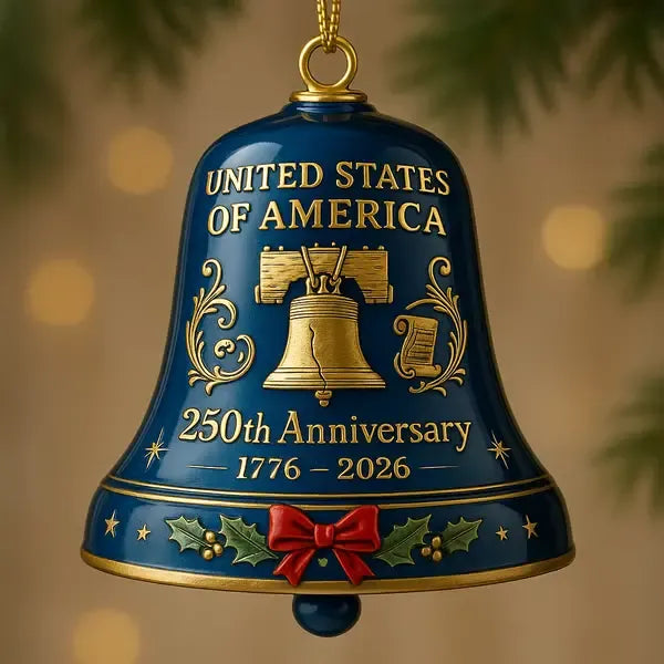 🔥Limited Edition: United States 250th Anniversary Commemorative Bell Ornament (1776-2026)