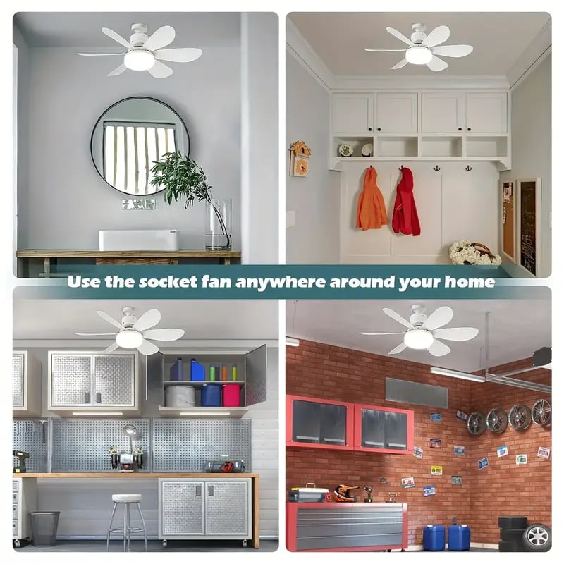 ⏳SUMMER SALE 60% OFF🔥40W LED Ceiling Fan Light – 20.5” Ultra-Quiet with Remote 🎯 | E27 + FREE B22 Adapter 🔌 | For Bedroom 😴, Kitchen 👩‍🍳 & Garage 🛠️ – UK Ready! 🇬🇧