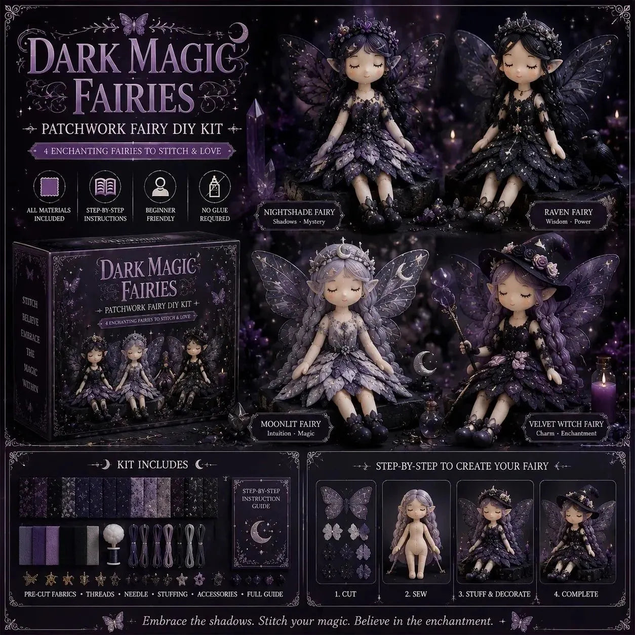 🔥LAST DAY 50% OFF🧵Fairy Patchwork DIY Collection