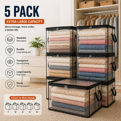 Hot Sale 60% OFF📦Large Heavy-Duty Thick Plastic Clear Storage Bag for Clothes, Moving & Storage