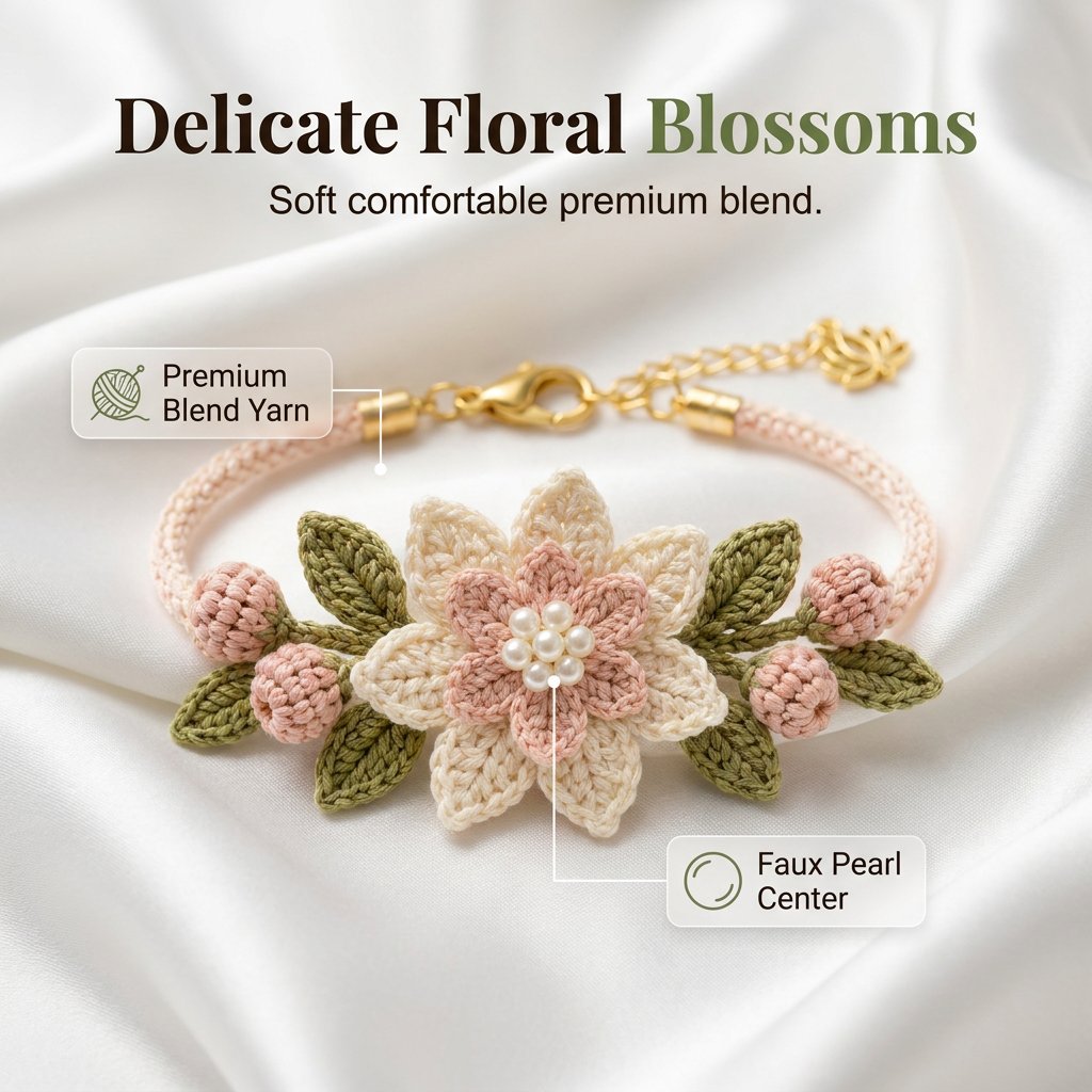 🔥 Last Day 49% OFF - DIY Nature-Inspired Crochet Bracelet Kit