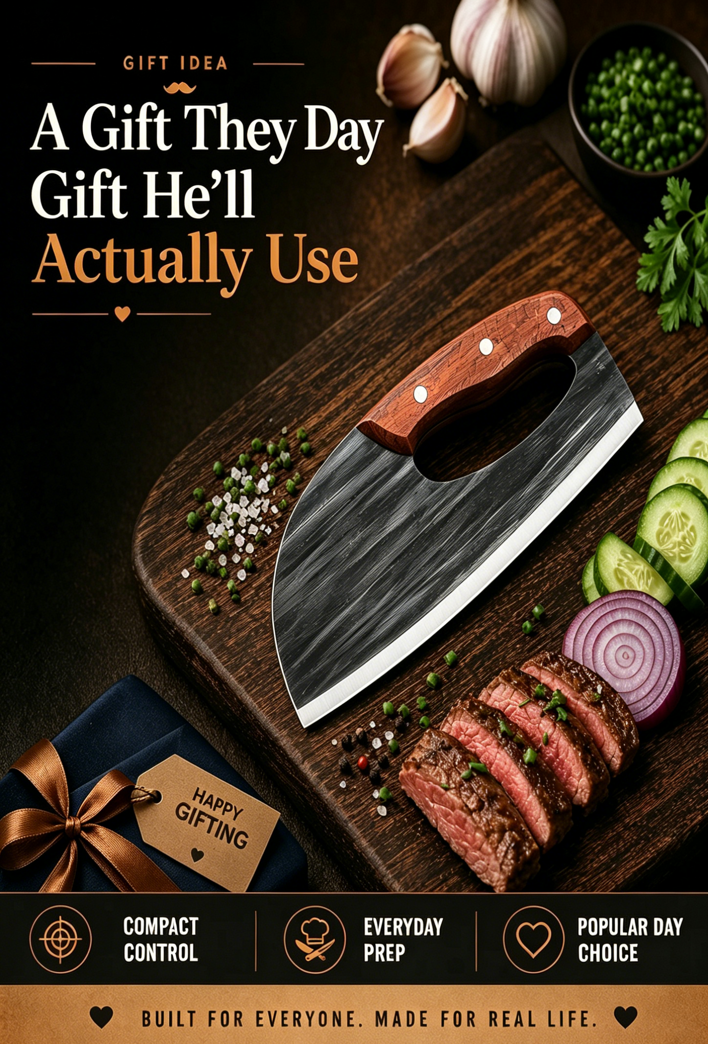 🔥 50% OFF| Hand-Forged Kitchen Slicing Cleaver 🍖