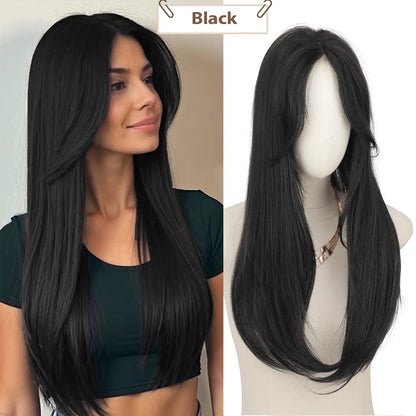 Hair Topper Slightly Layered Synthetic Extensions No Wig