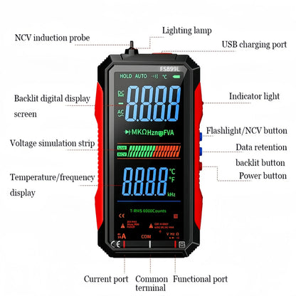 Fully Automatic True RMS (TRMS) 6000 Count Digital Voltmeter