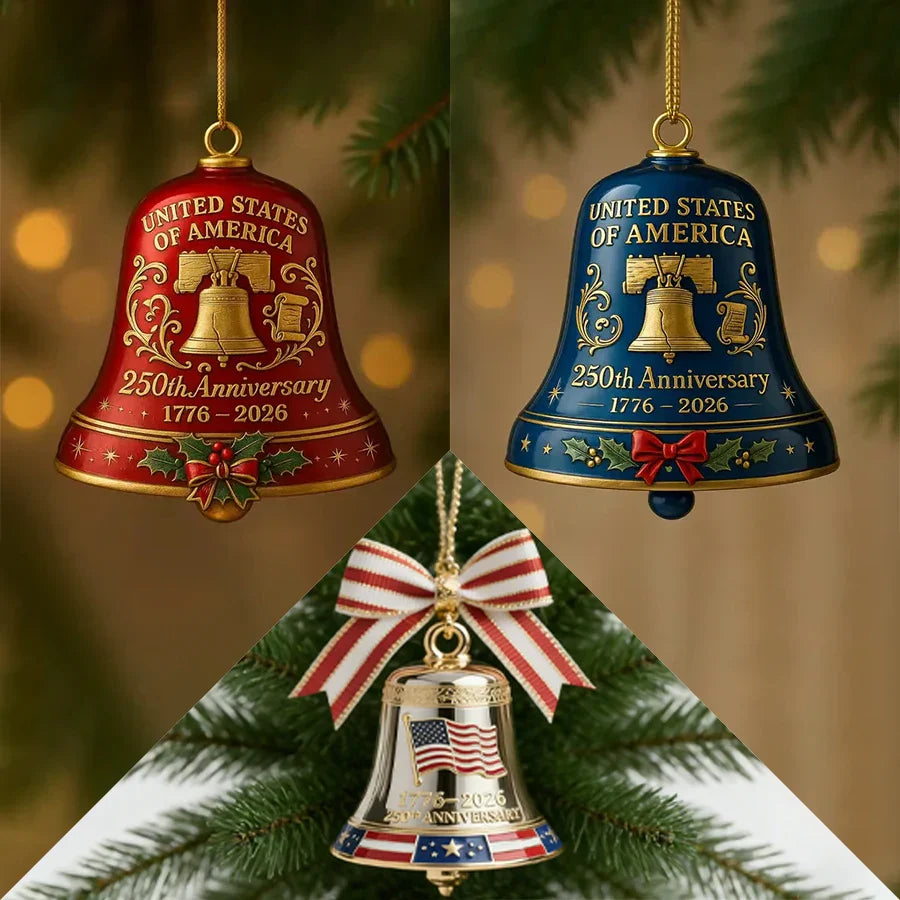 🔥Limited Edition: United States 250th Anniversary Commemorative Bell Ornament (1776-2026)