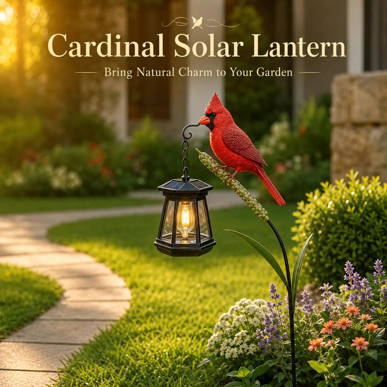 🐦 A Cardinal That Lights Up Your Garden❤️