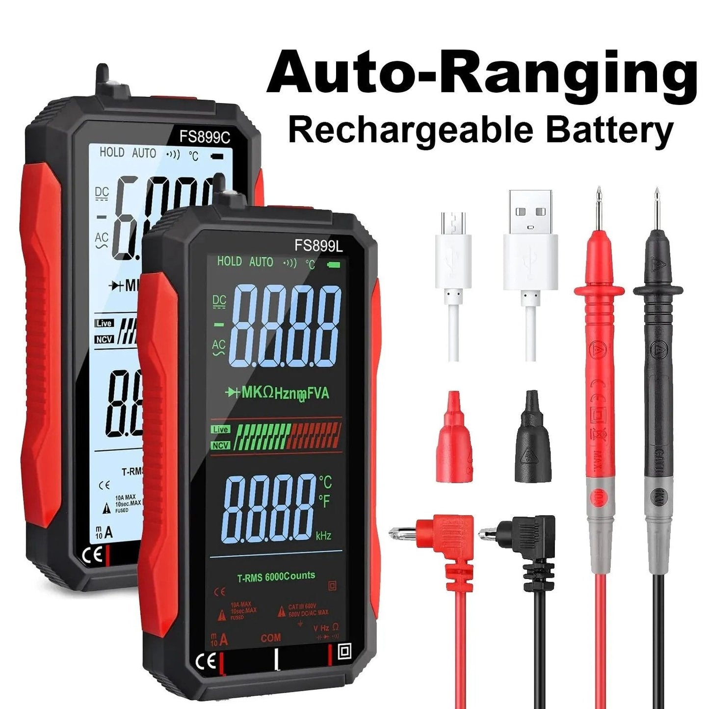 Fully Automatic True RMS (TRMS) 6000 Count Digital Voltmeter