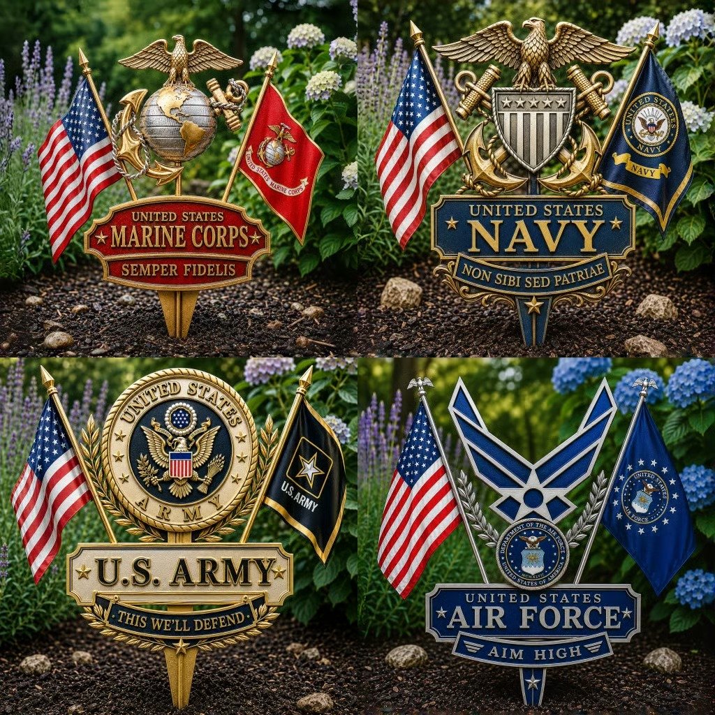 🏆Last Day Promo: 69% OFF 🎖️-US Marine Corps Semper Fidelis Tribute Garden Stake - ✈️Buy 2 Free Shipping Today!