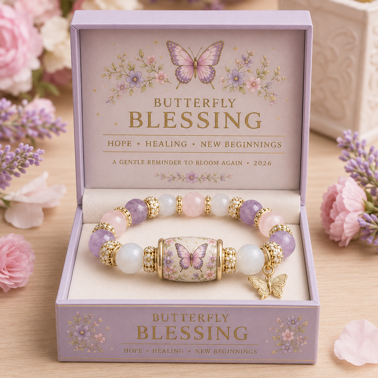 🙏 2026 Limited Edition Bluebird Blessings Bracelet  with Exquisite Gift Box