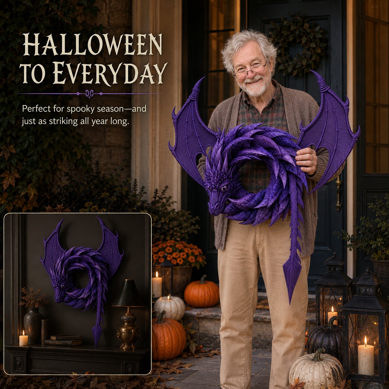 🐉Wreaths By Wilbur Handmade Dragon Wreath