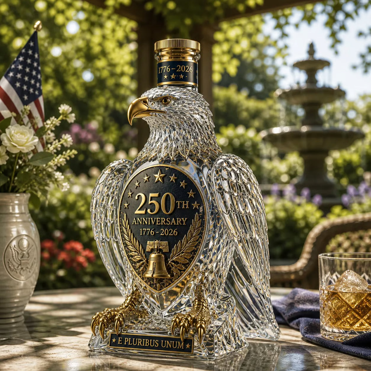 🦅 Hawk Whiskey Bottle — 250th Anniversary Limited Edition. Limited time discount.