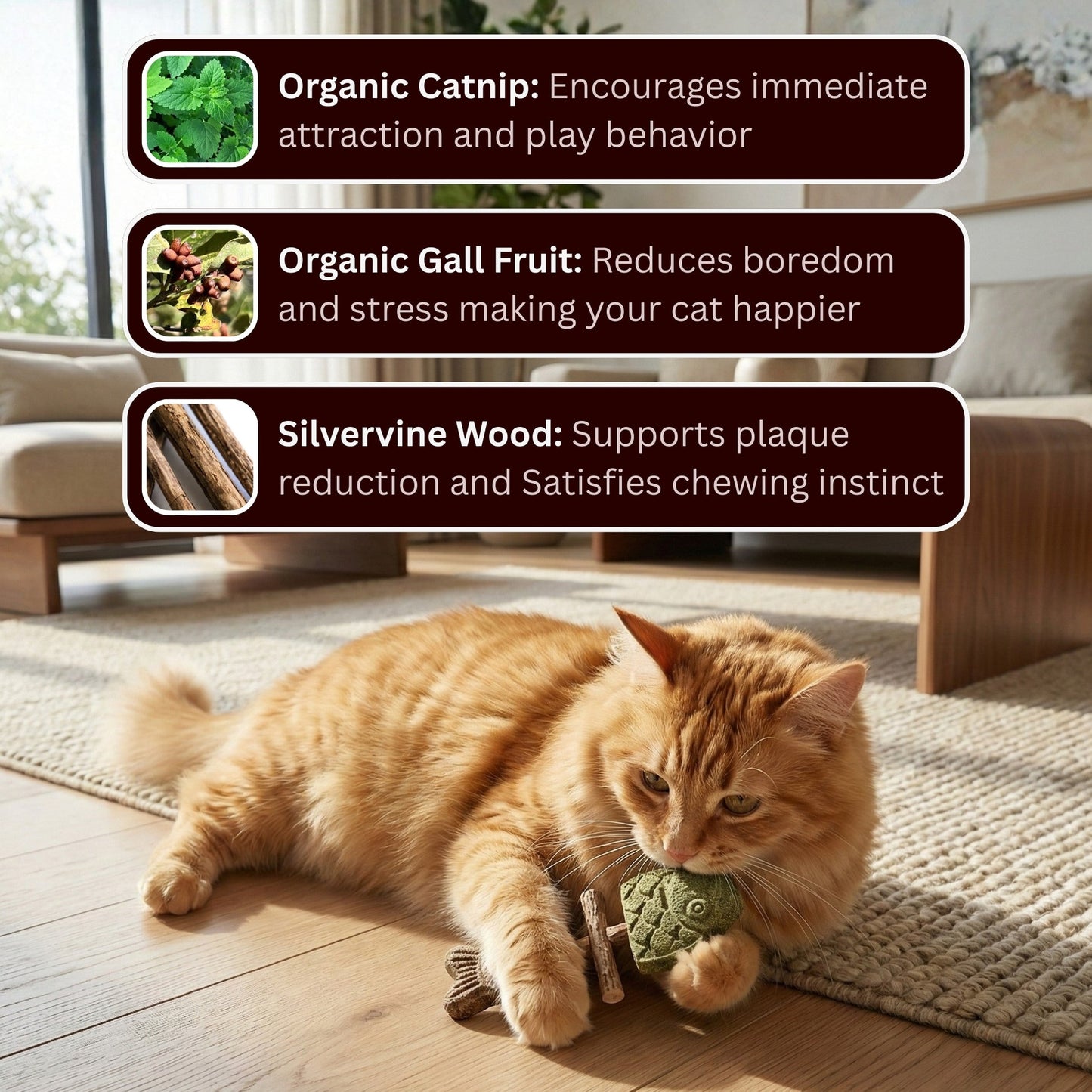 🐾Day Sale 50% OFF🐾-Catnip & Silvervine Chew