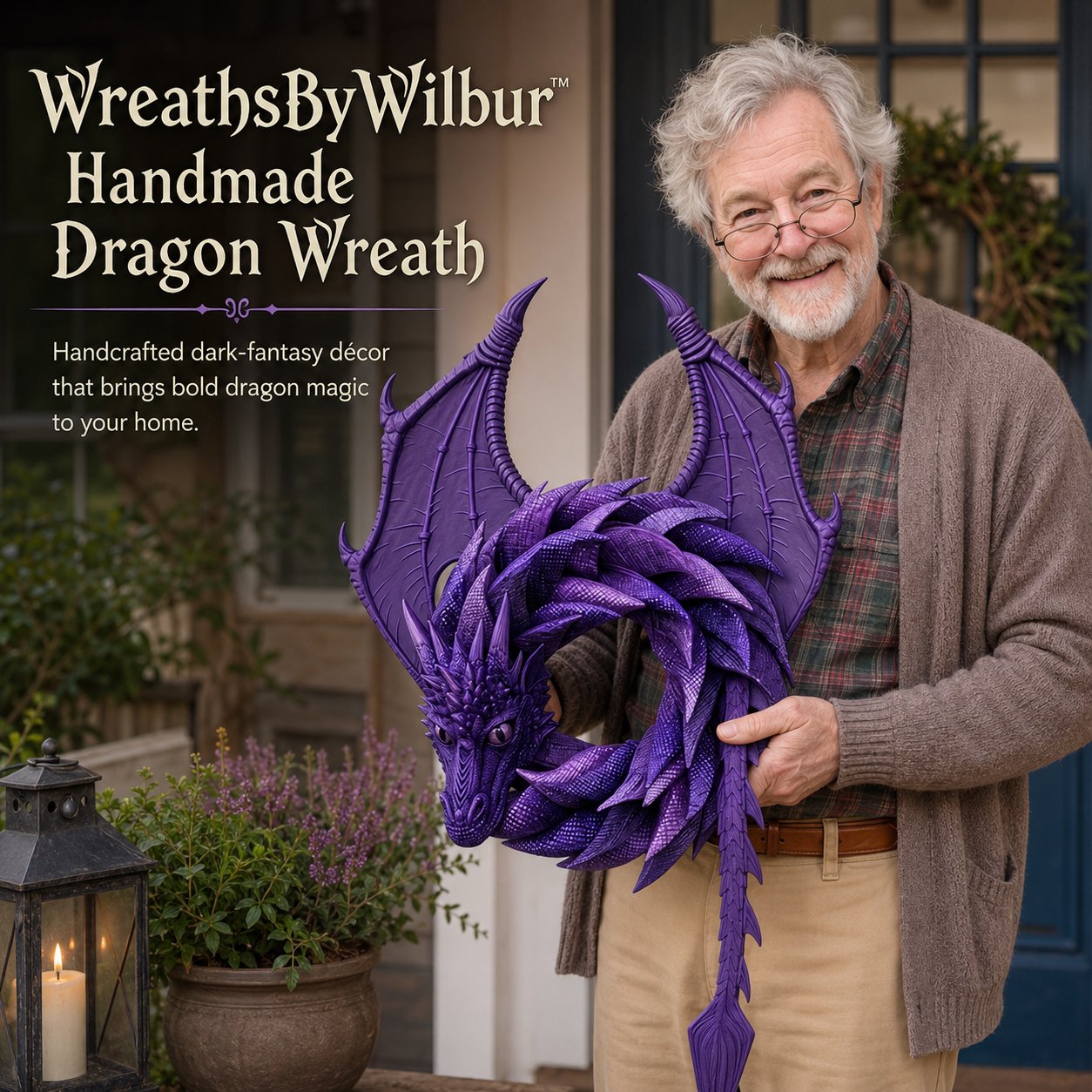 🐉Wreaths By Wilbur Handmade Dragon Wreath
