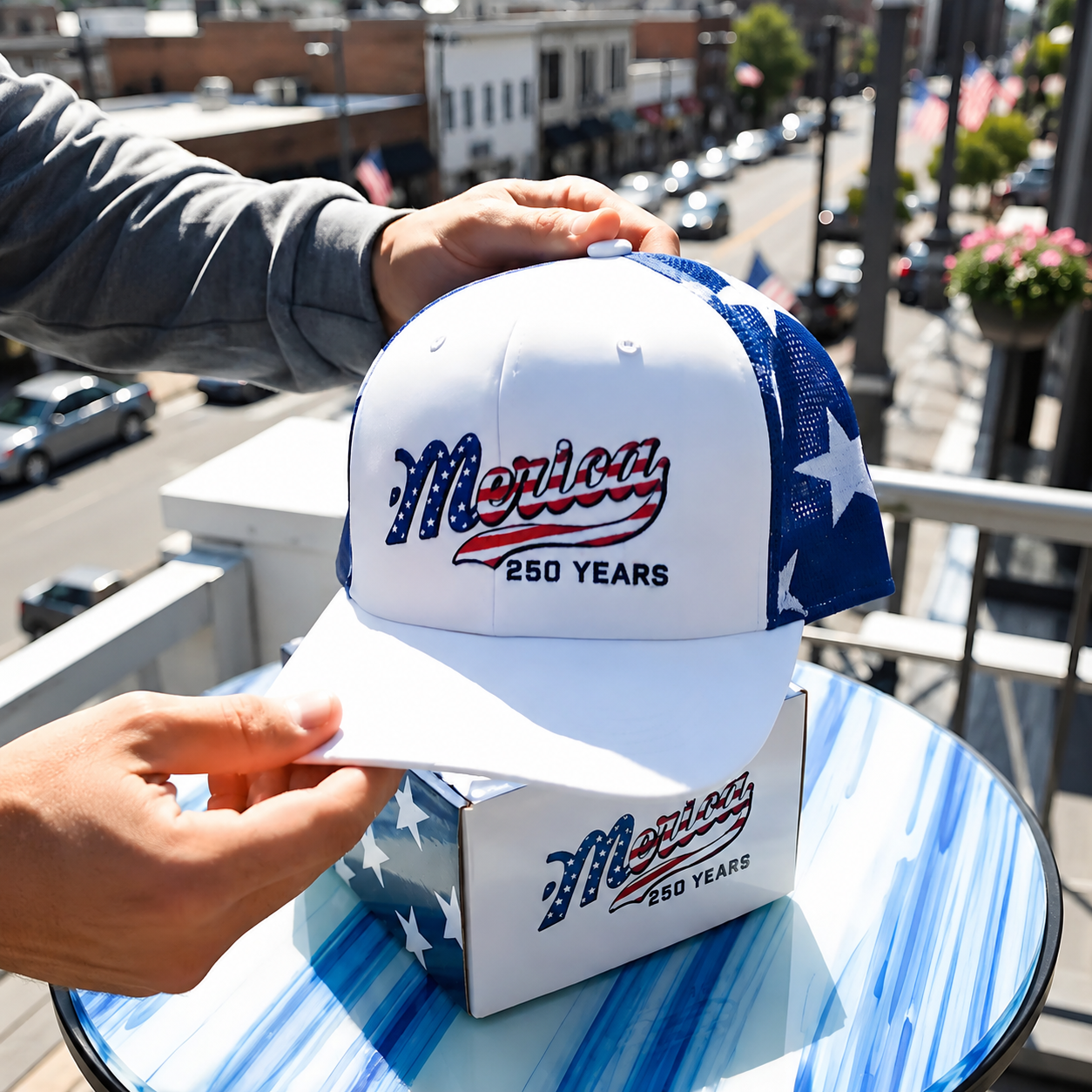 🇺🇸 ’AMerica 250 Years Embroidered Mesh Back Trucker Hat