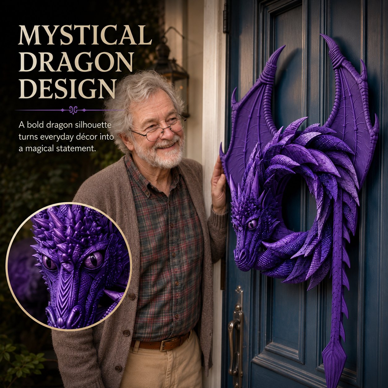 🐉Wreaths By Wilbur Handmade Dragon Wreath