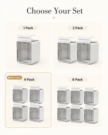 ✨ Clear Space-Saving Organizer Box — Buy More, Save More