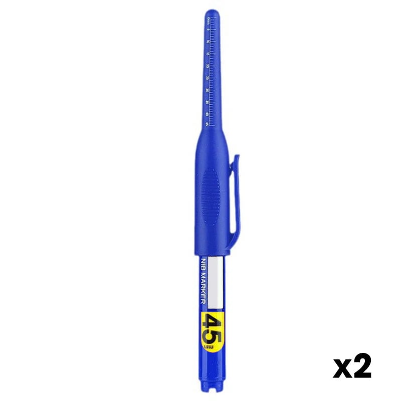 🖊 Pack of 4 Deep Hole Marker Pens with 45mm Extra Long Nib
