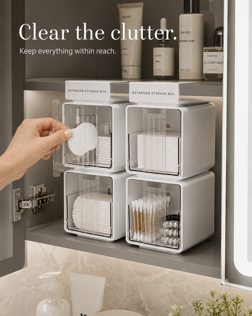 ✨ Clear Space-Saving Organizer Box — Buy More, Save More