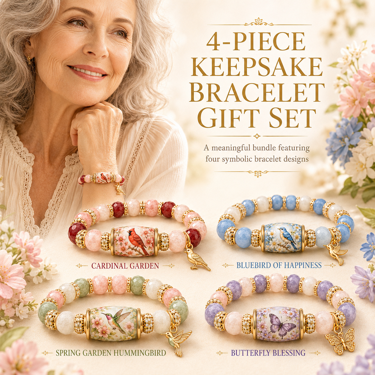 🙏 2026 Limited Edition Bluebird Blessings Bracelet  with Exquisite Gift Box