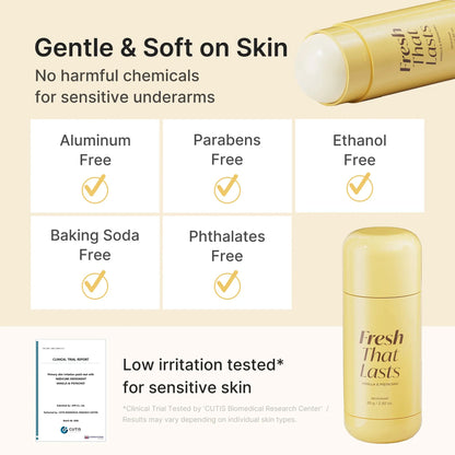 Deodorant & Antiperspirant Balm – Vanilla & Pistachio