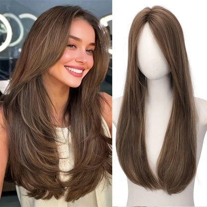 Hair Topper Slightly Layered Synthetic Extensions No Wig