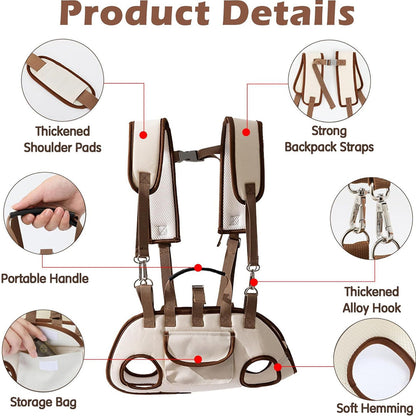 Portable, Breathable, Crossbody Pet Backpack