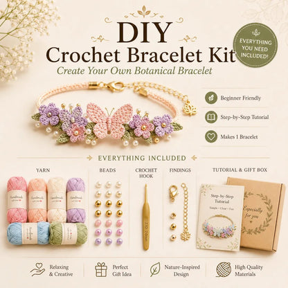 🔥 Last Day 49% OFF - DIY Nature-Inspired Crochet Bracelet Kit