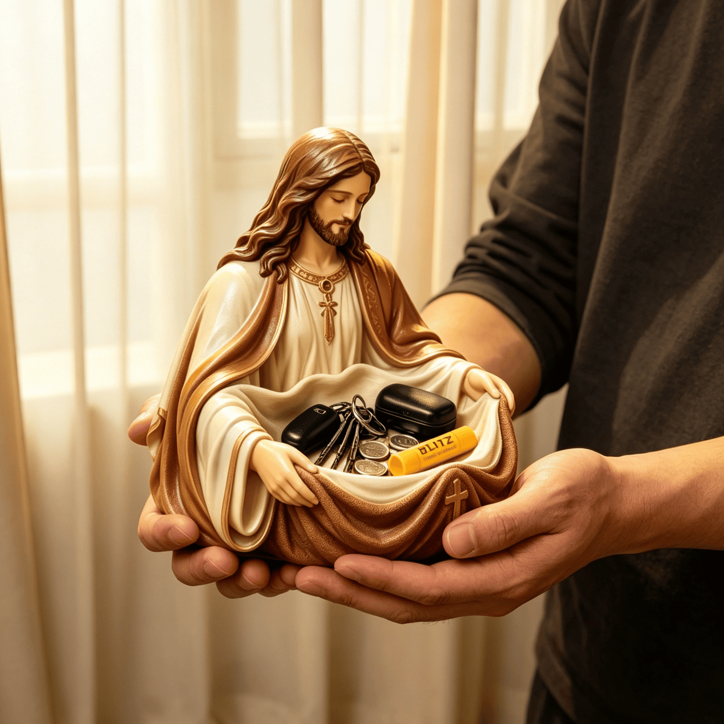 Handmade Jesus Storage Bowl