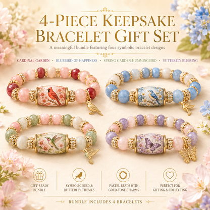 🙏 2026 Limited Edition Bluebird Blessings Bracelet  with Exquisite Gift Box