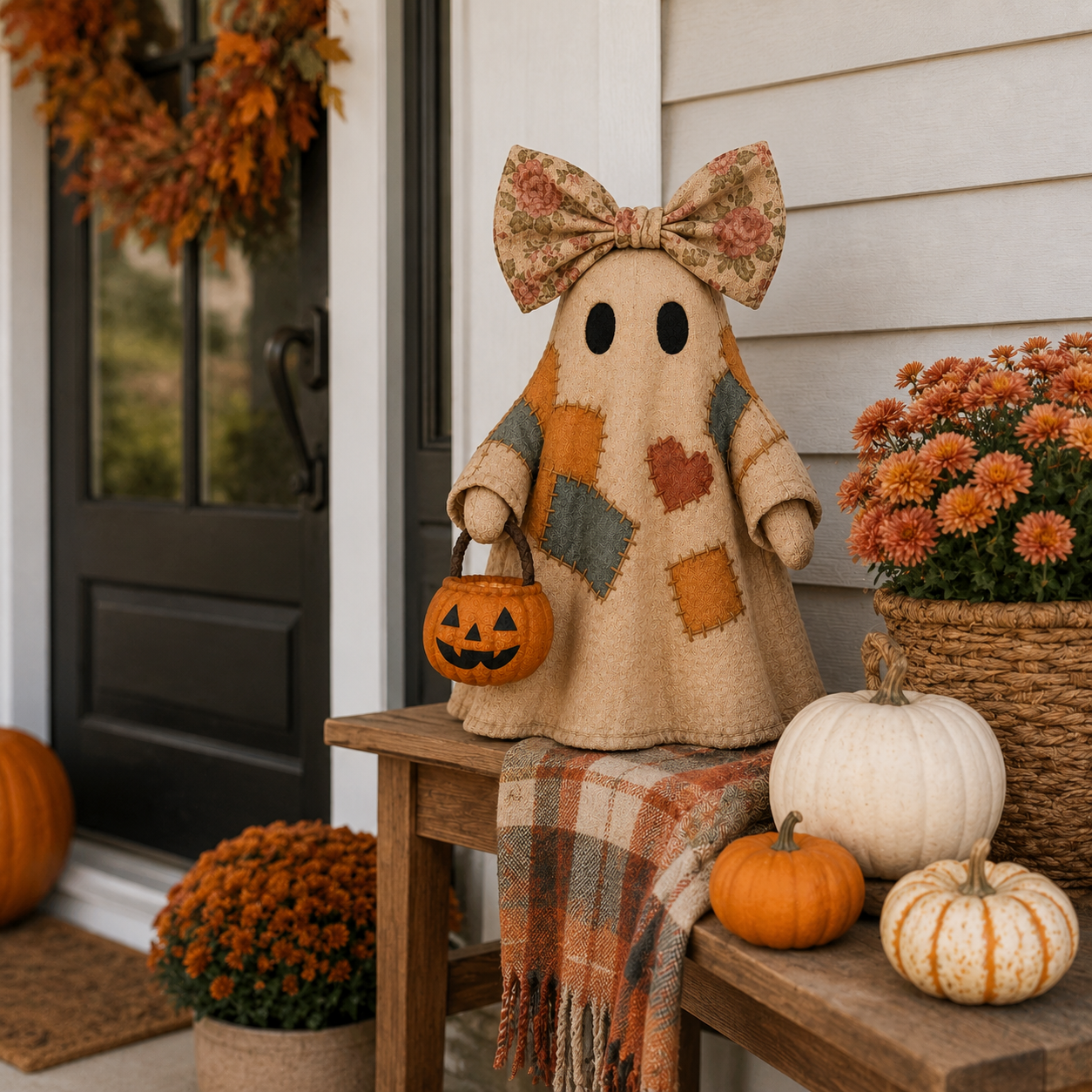 🎃👻 Cozy Spooky Vibes! LED Pumpkin Ghost Decor 🔥50% OFF