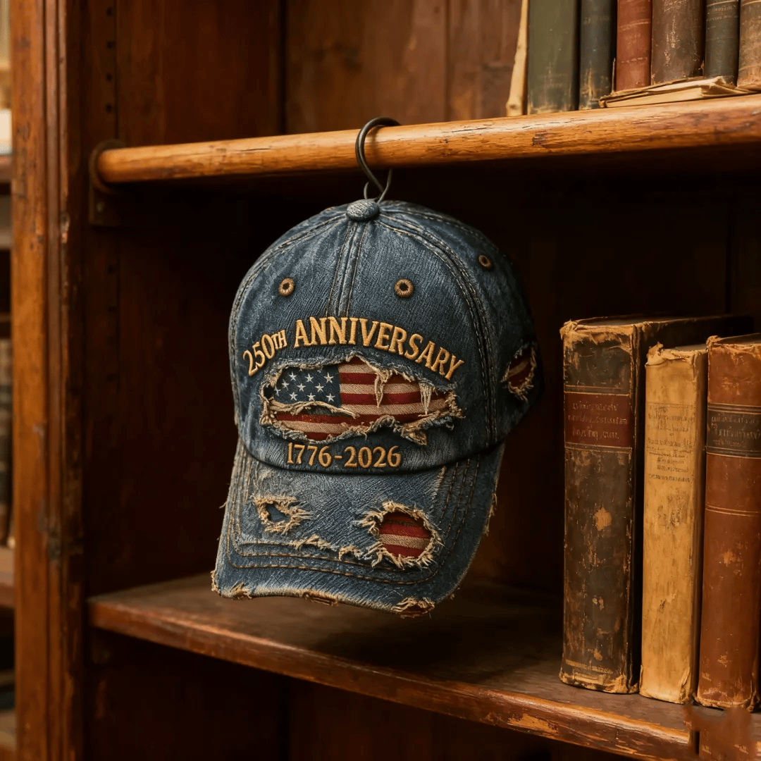 US 250th Anniversary Casual Print Hat — Wear 250 years of freedom in style.