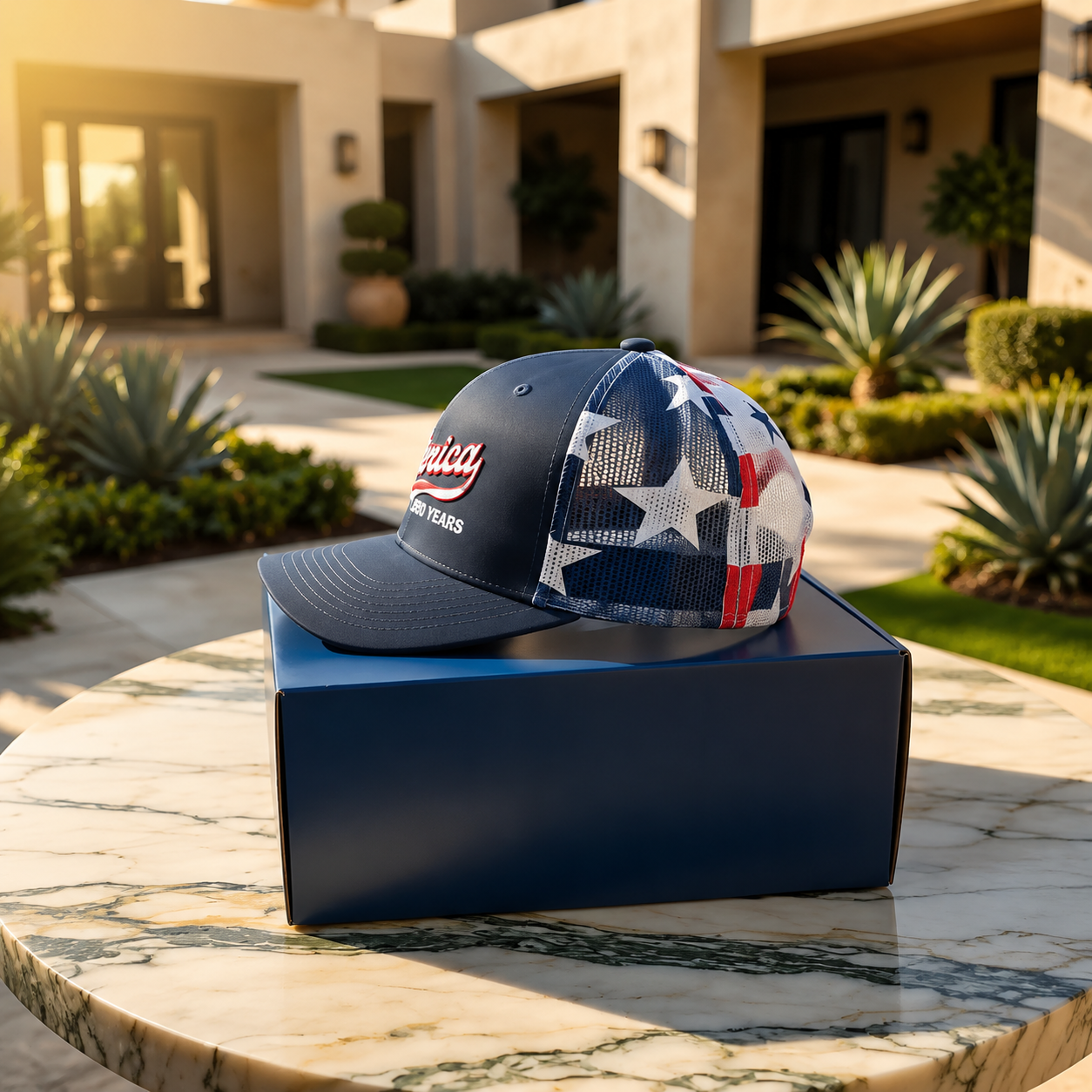 🇺🇸 ’AMerica 250 Years Embroidered Mesh Back Trucker Hat