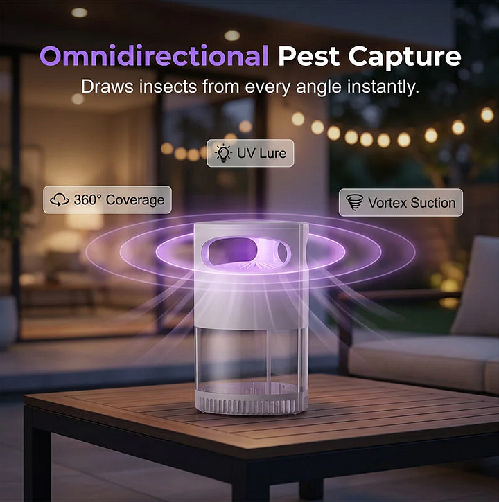 🥳2026 HOT SALE🥳💞50K+ SOLD!🦟🔇 50% OFF! UV Mosquito Killer Lamp – USB powered, chemical‑free, ultra‑quiet. 50K+ sold for peaceful sleep. 🌙✨